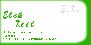 elek keil business card